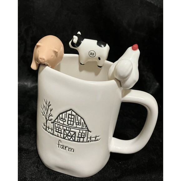 Rae Dunn Other - Rae Dunn Farmhouse Mug w/ Farm Animal Mug Charms Mom GIFT Birthday Country Farm